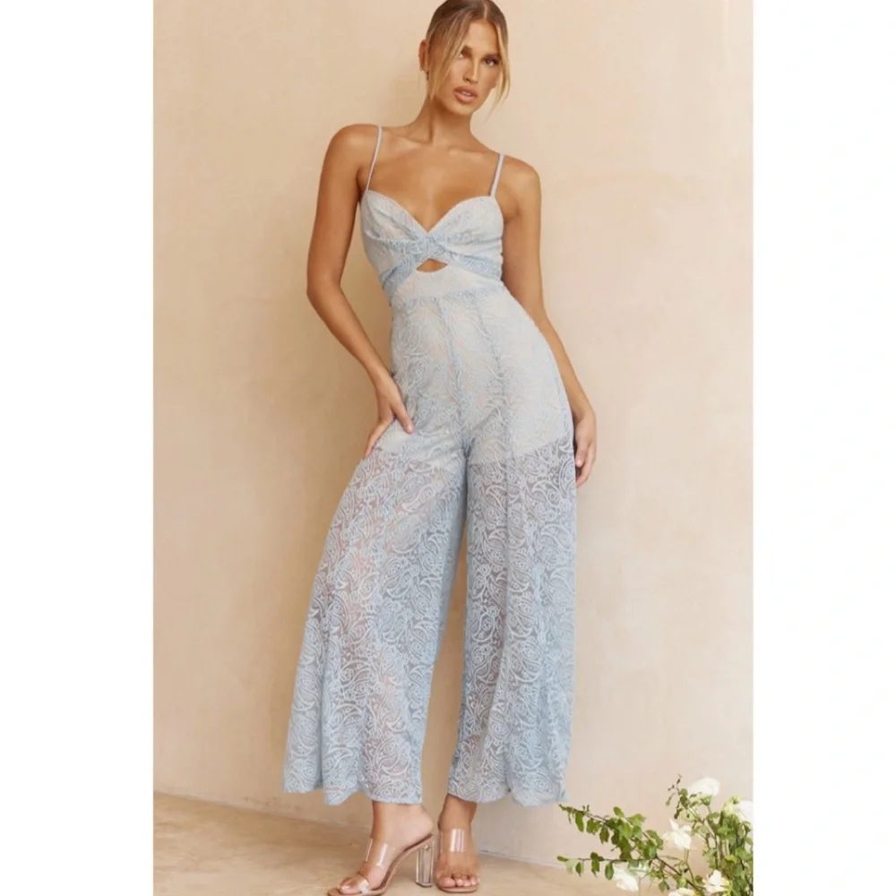 Hello Molly | Crochet Jumpsuit - Picture 2 of 10